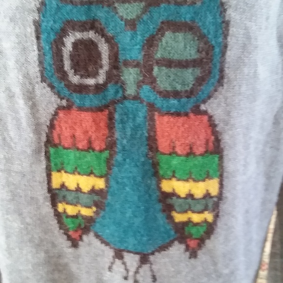 Ladies Woolrich Gray Owl Sweater Large - Picture 2 of 8
